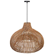 Lampada da soffitto in rattan marrone D66,5x47h cm