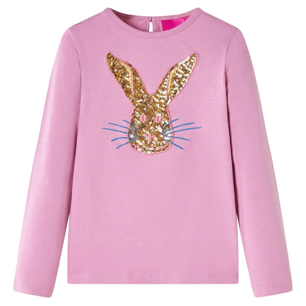 Maglietta per Bambini Maniche Lunghe Rosa Bruciato 92cod mxl 108436