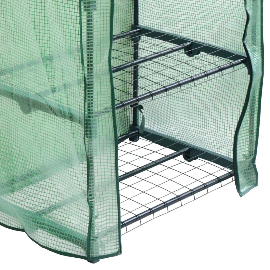 Mini Serra da Appartamento e Giardino Leggera Compatta facile da Montare con Copertura Resistente al Tempo e ai Raggi UV - Copertura in PE