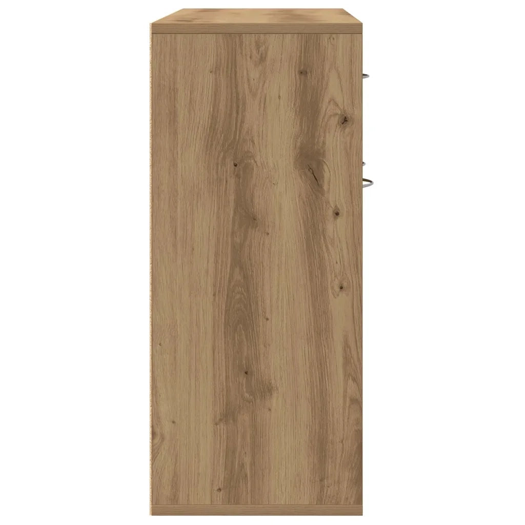 Credenza Rovere Artigianale 88x30x70 cm in Legno Multistrato 861141