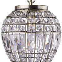 Sospensione Classico Ananas Acciaio Ottone Vetro 1 Luce E14