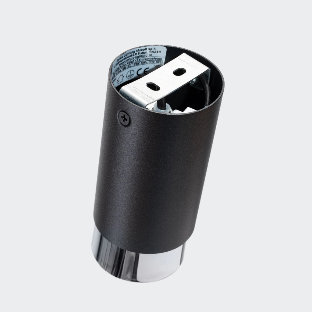 Spot soffitto moderno OSCURO nero/cromo GU10 10W PureLume