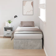 Struttura letto con contenitore Grigio Cemento 90x200 cm