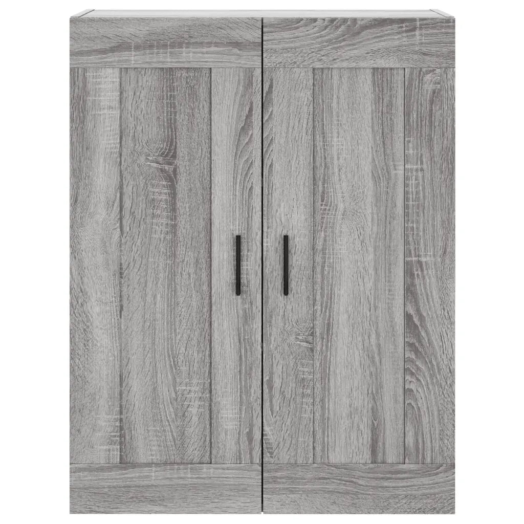 Mobile a Parete Grigio Sonoma 69,5x34x90 cm Legno Multistrato