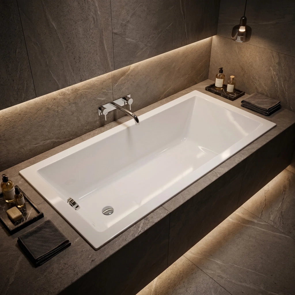Vasca Da Bagno Acrilica Da Incasso Rea Catania 160