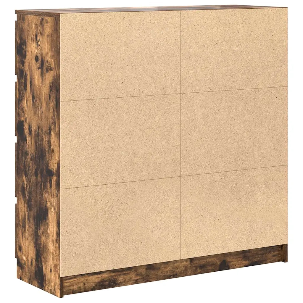 Credenza Rovere Fumo 100x35x99 cm in Legno Multistrato