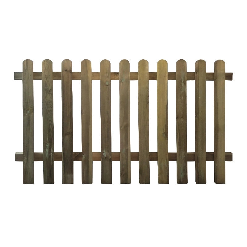 Steccato in legno impregnato 10 pannelli 180x100 cm per recinzioni giardino - Esterni da Vivere