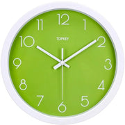 Orologio da Parete, 12" Silenzioso, Decorativo e Moderno Orologio da Parete senza Tacco per Salotto, Camera da Letto e Cucina, Verde