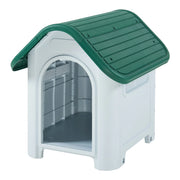 Cuccia per cani 75 x 59 x 66 cm bianco verde 03_0010198