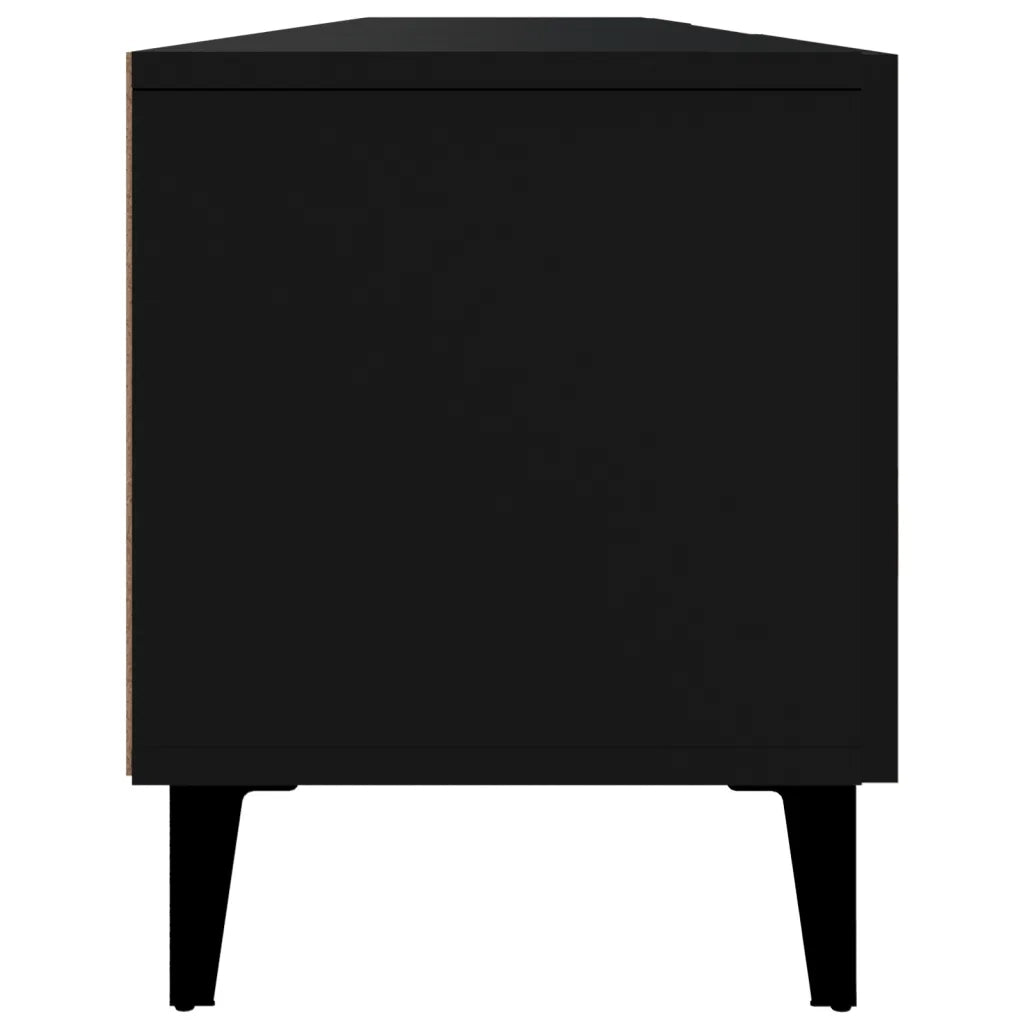 Mobile Porta TV Nero 180x31,5x40 cm in Legno Multistrato 816265