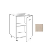Base cucina con anta 60x50x85H colore olmo