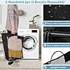 33 L Cesto da Biancheria a 3 Sezioni con Tavolo da Stiro, Carrello per Sorteggio della Biancheria, con 3 Sacchi Rimovibili e Ruote Bloccabili, 80,5 x 41,5 x 87,5 cm