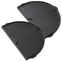 Piastra in Ghisa per Barbecue Primo con Doppio Lato Liscio e Rigato Formato: Large