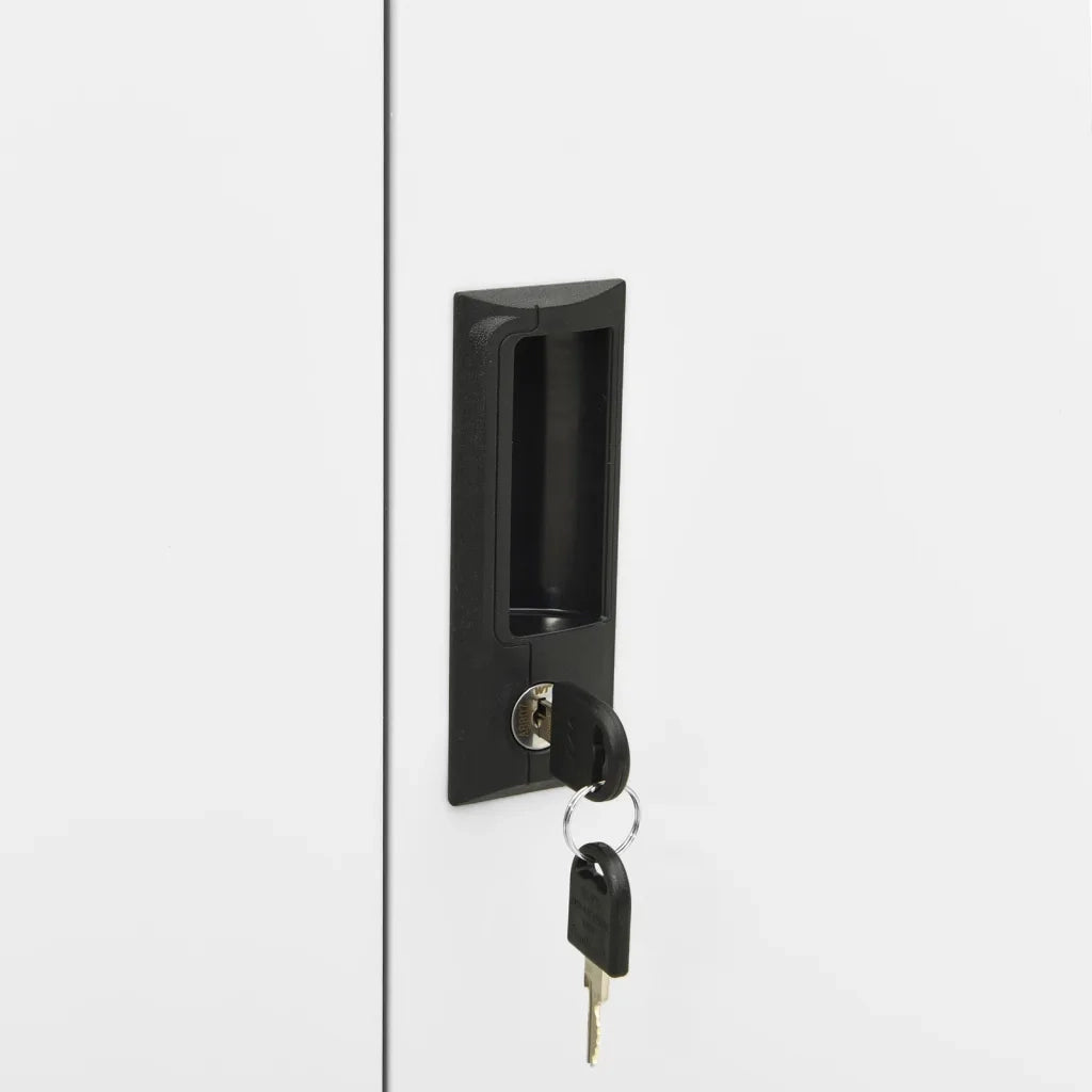 Armadio per Ufficio Bianco 90x40x102 cm in Acciaio cod mxl 52213