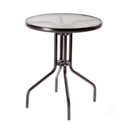 VERDELOOK iOS, Tavolo da Giardino 60x60 Altezza 71 cm, Marrone, per arredo e Decorazione Esterni