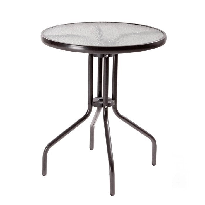 VERDELOOK iOS, Tavolo da Giardino 60x60 Altezza 71 cm, Marrone, per arredo e Decorazione Esterni