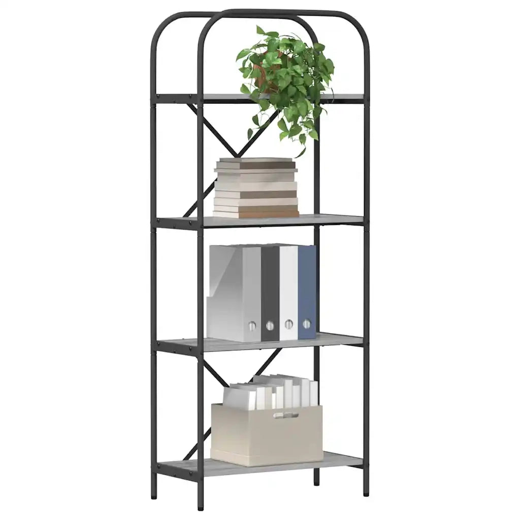 Libreria Grigio Sonoma 60 x 30 x 146 cm Legno multistrato 879860