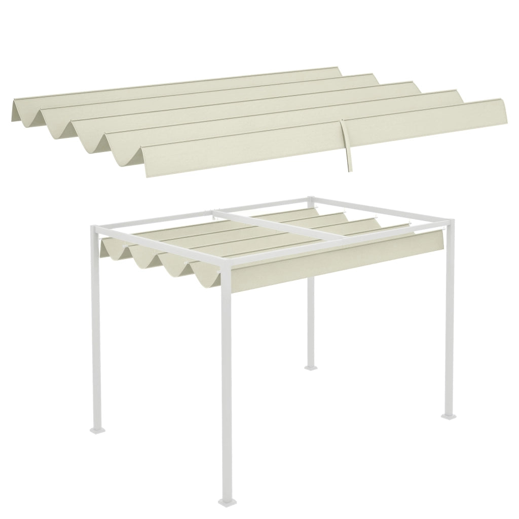 Toldo Retrattile 3x2,5 m per Pergola ¨C Zephmum ¨C Crema