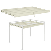 Toldo Retrattile 3x2,5 m per Pergola ¨C Zephmum ¨C Crema