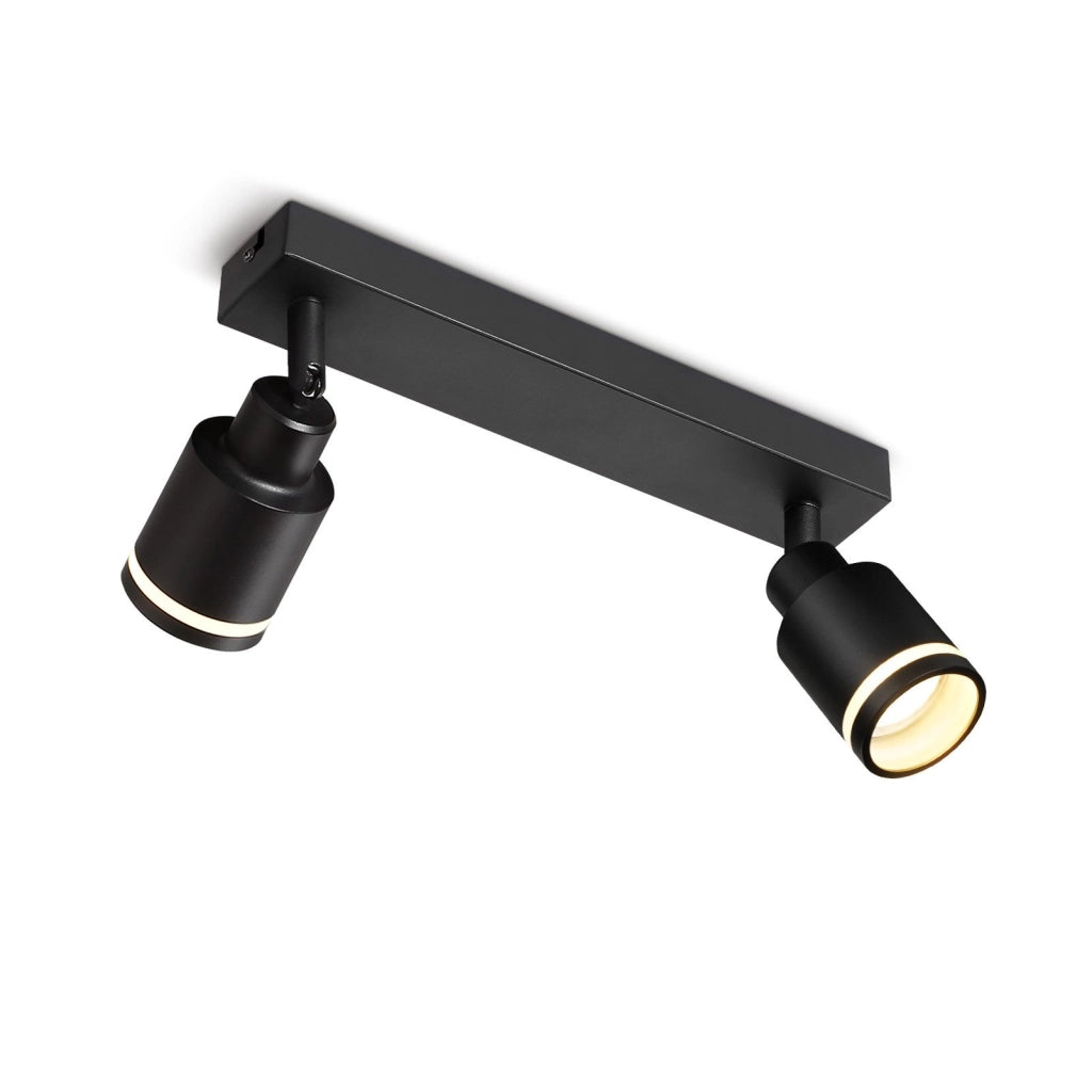 ZMH Faretto da soffitto 2 fiamme giratori a sospensione per corridoio anche parete