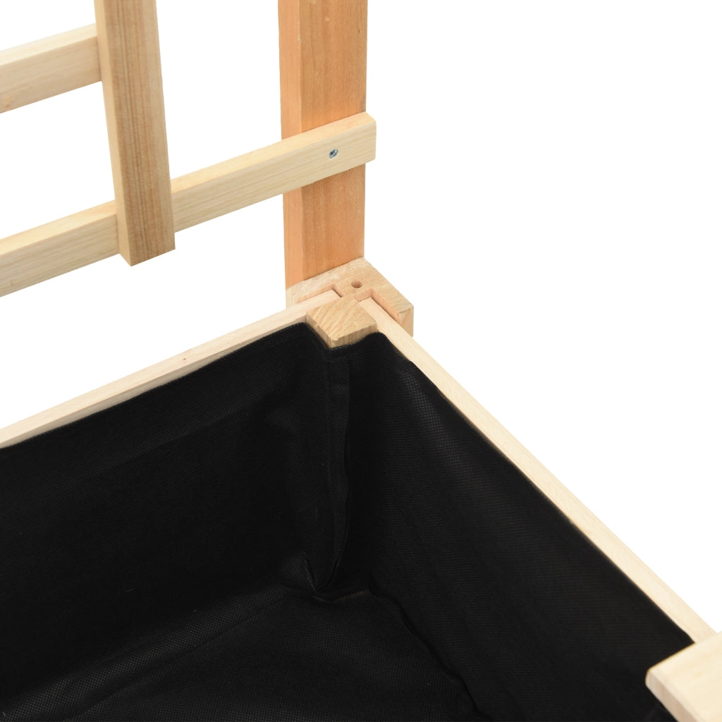 Fioriera da Giardino con Trellis e Ripiano 71x37x152 cm in Legno Massello di Abete