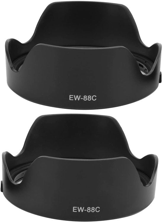 Capotta di protezione solare 2 pezzi - Capotta di protezione solare sostitutiva - Materiale plastico - Adatto per EF 17-40 mm/17-35 mm/20-35 mm - Protezione luminosa - Robusta e duratura - Capocannoncino