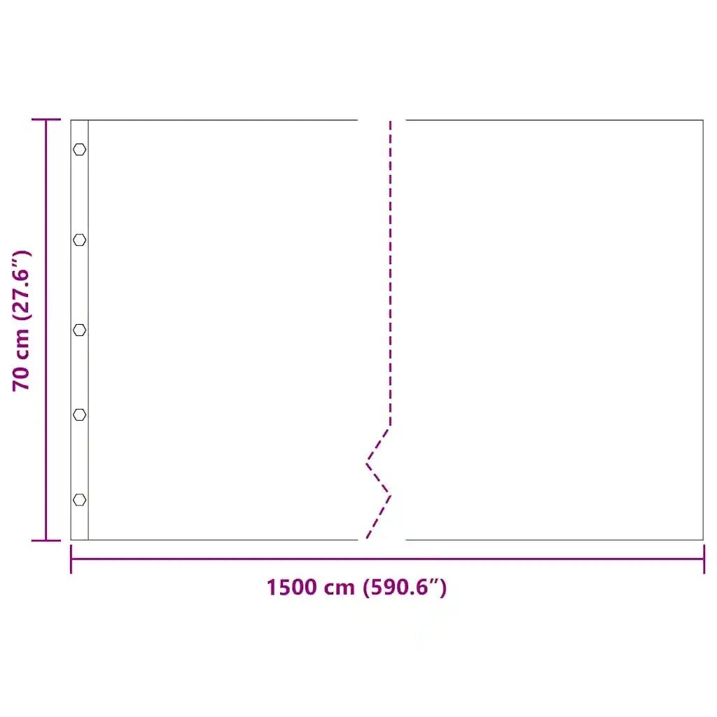 Barriera antiradice Nero 0,7 x 15 m Polietilene CFW1000099