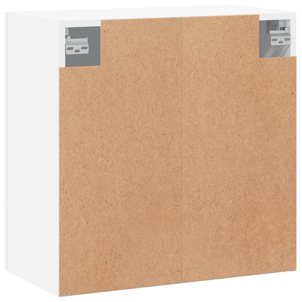 Mobiletto a muro bianco 60 x 31 x 60 cm in legno composito pratico contenitore design pulito 02_0048821