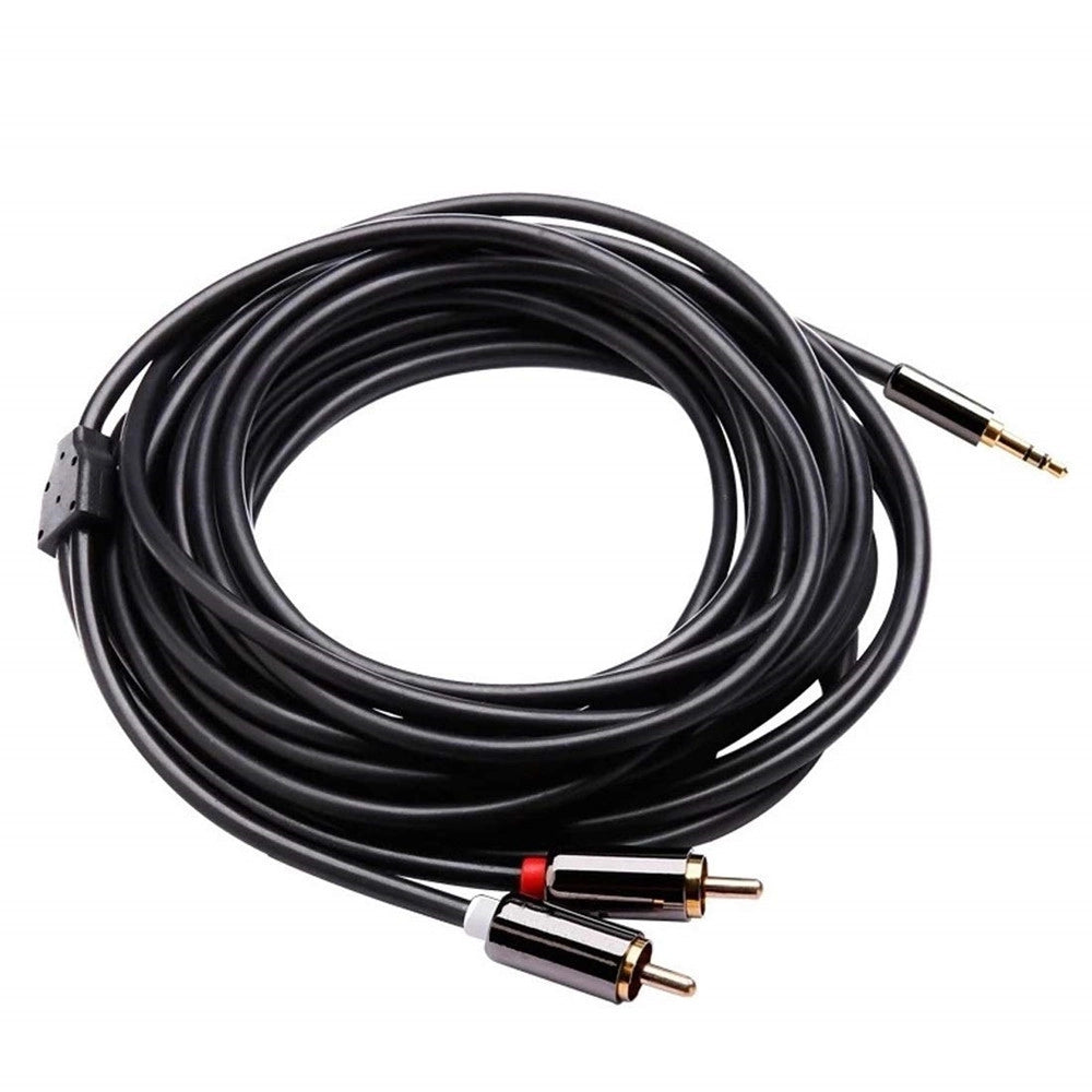 Trade Shop - Cavo Audio Da Aux 3,5mm A 2xrca Maschio Stereo Adattatore 1.5mt 4d Sound Aux-r01 -
