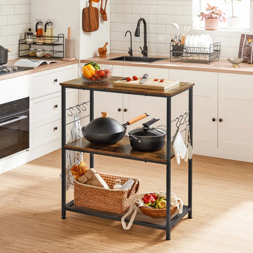 Mobile da cucina Valora, isola, stile rustico marrone loft per cucina