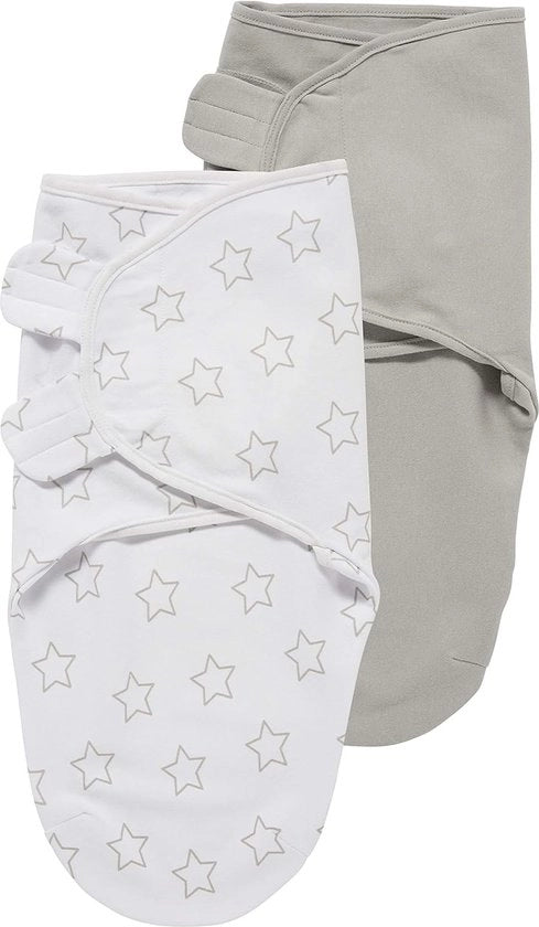 Asciugamano per bambini - colore Grigio/Grigio chiaro - 0-3 mesi - confezione da 2 pezzi