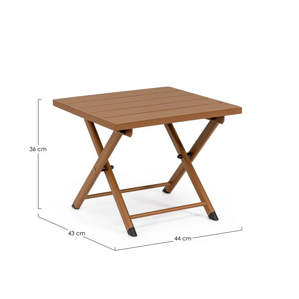 Tavolino pieghevole da esterno in alluminio 44x43 cm - TERRA