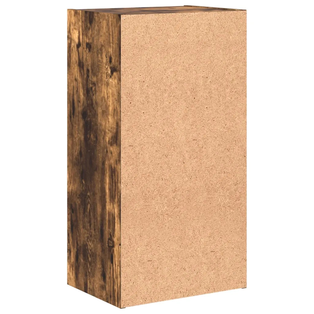 Libreria-Scaffale per Libri-Mobile di Stoccaggio Rovere Fumo 40x30x77 cm in Legno Multistrato