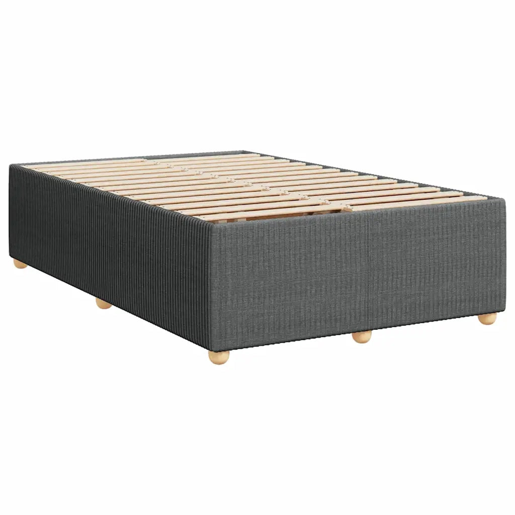 Giroletto a Molle con Materasso Grigio Scuro 120x190cm Tessuto 3287403