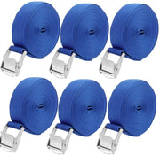 Cinture di allacciamento 5 m x 25 mm - Cinture di allacciamento adattabili - Resistenti - Alta resistenza - Polipropilene - Capacità di carico 250kg-500kg