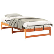 Letto singolo | Letto per adulti | Struttura del letto Marrone 100 x 200 cm Pino massello