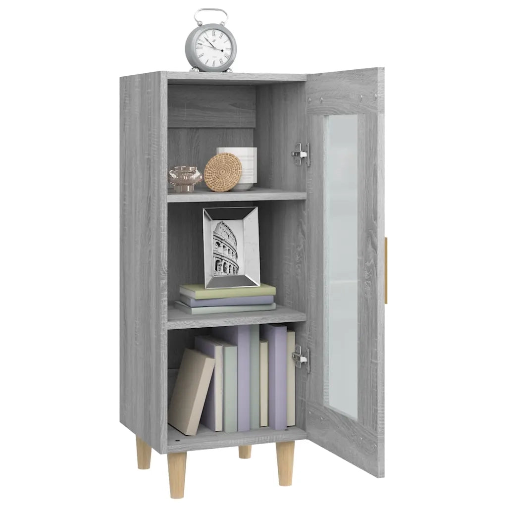 Credenza Grigio Sonoma 34,5x34x90 cm in Legno Multistrato cod mxl 16128