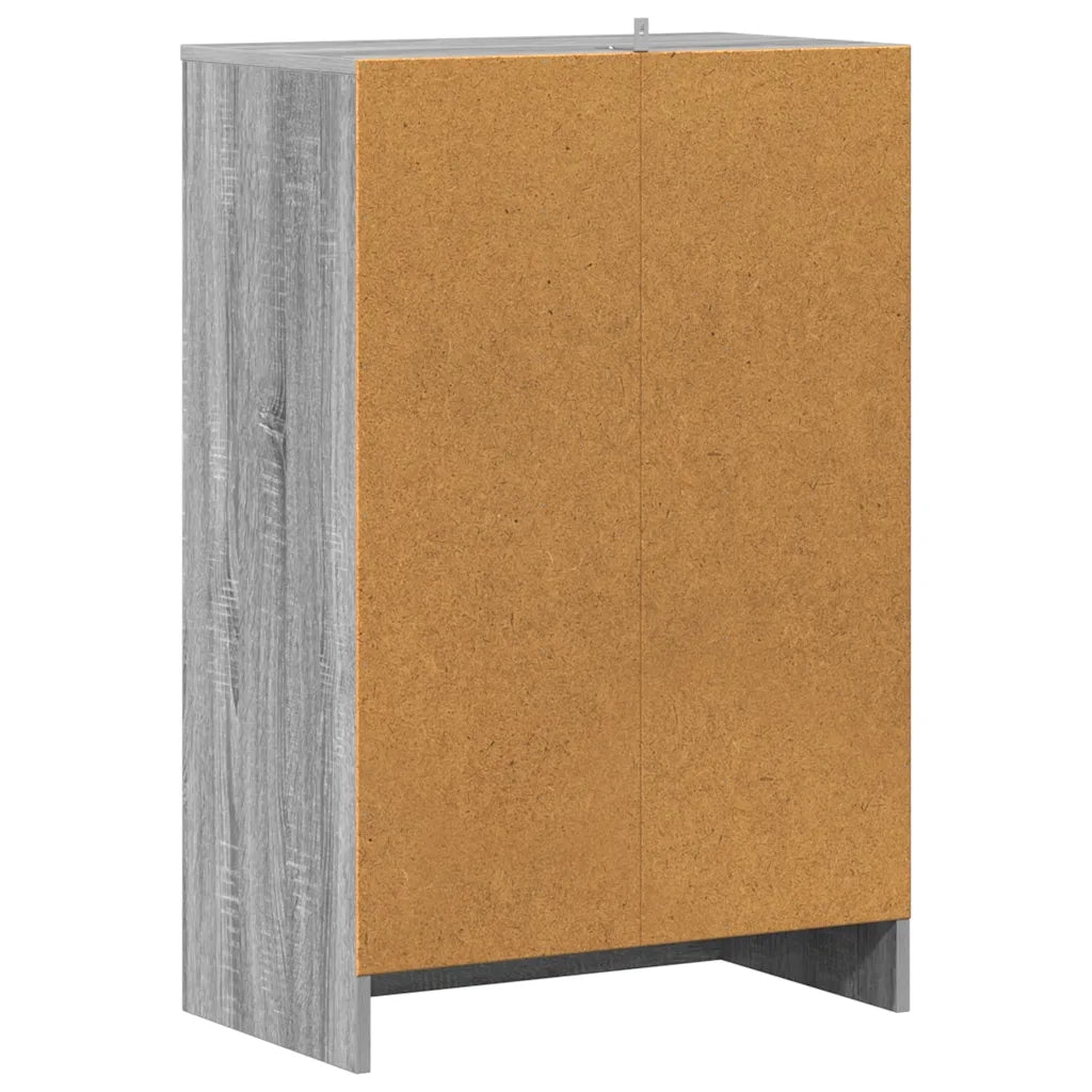 Scarpiera Grigio Sonoma 60x35x92 cm in Legno Multistrato 816012