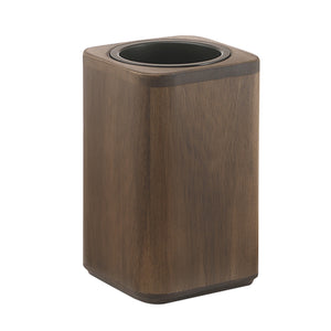 Portaspazzolini d'appoggio in bambù 3998 Gedy serie DAFNE Noce