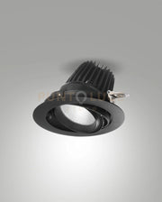 RUBENS FARETTO DA INCASSO 36W 4000K 4000LM NERO WRC 45° ON/OFF