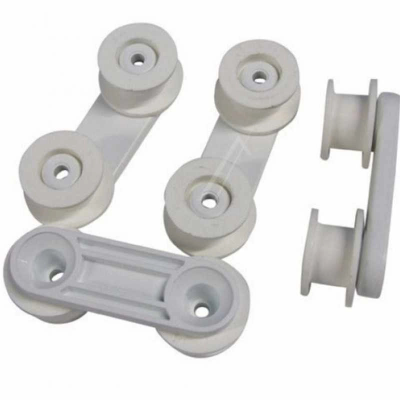 KIT 4PZ. Ruote Cestello lavastoviglie inferiori Electrolux Rex Aeg - Electrolux Rex Aeg Zoppas