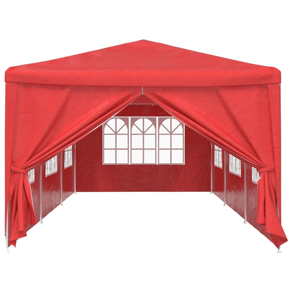 Tenda Party 900 x 300 x 255 cm Rosso PE e Acciaio 42033000
