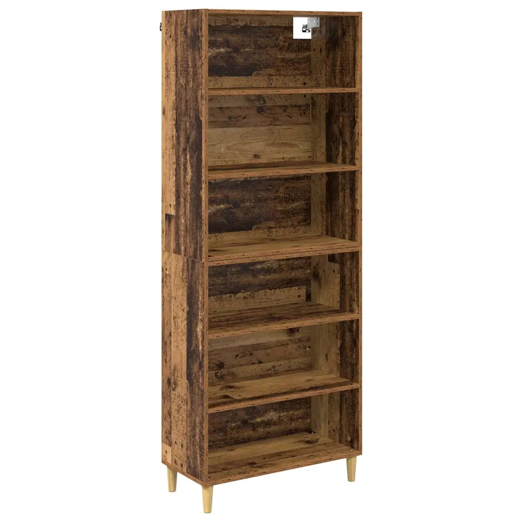 Credenza | Madia | Buffet da pranzo | Armadio da pranzo Legno vecchio 69,5 x 32,5 x 180 cm Legno multistrato