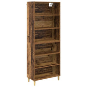 Credenza | Madia | Buffet da pranzo | Armadio da pranzo Legno vecchio 69,5 x 32,5 x 180 cm Legno multistrato