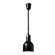 Scaldavivande/scaldapiatti per cucina/catering (materiale: acciaio attacco: E27 (max. 250 watt) finitura: nero opaco altezza regolabile) 14_0004321