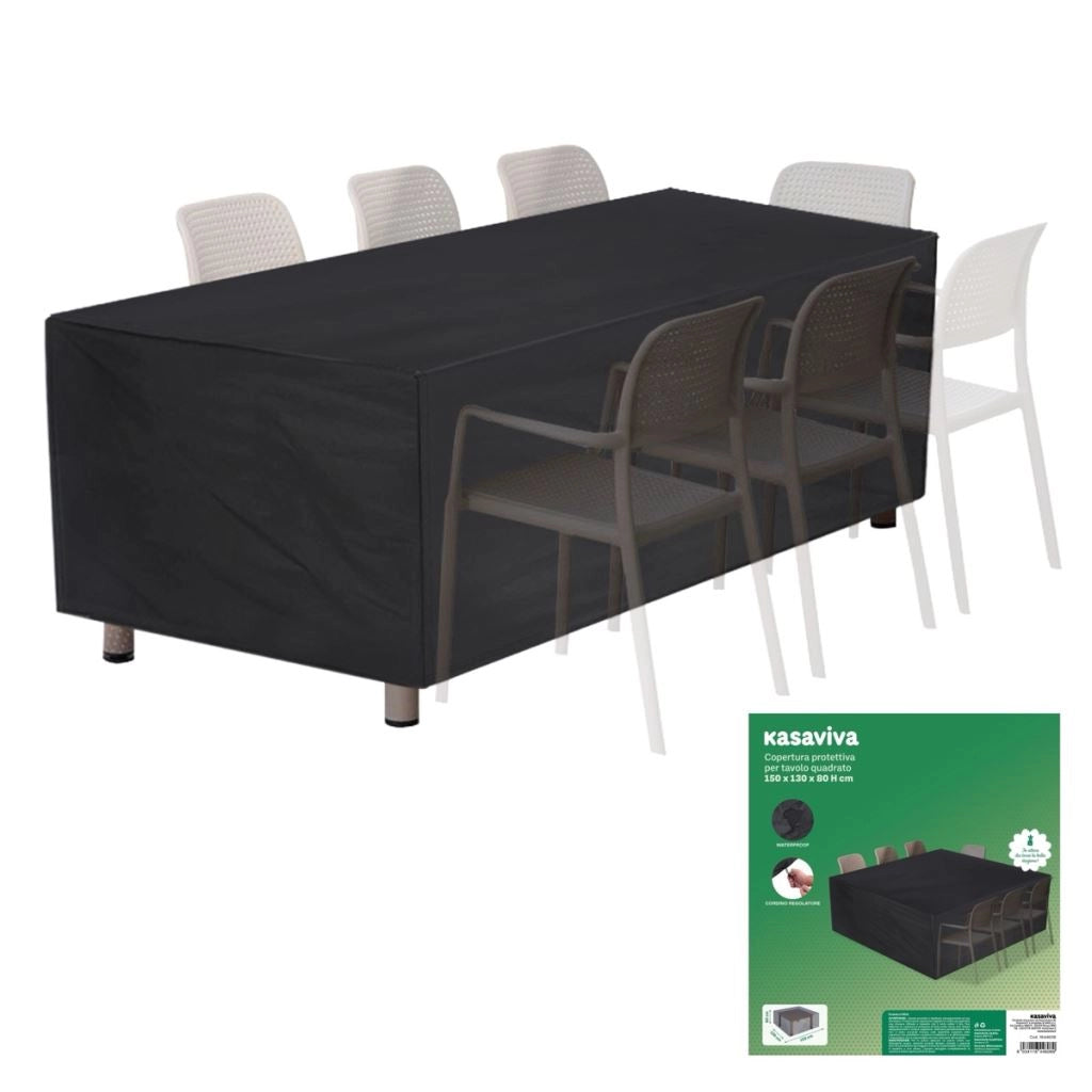 Copertura Telo Proteggi Tavolo con Corda Regolabile 150 x 130 x 80 cm