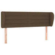 Testiera | Testata ad Orecchio Marrone Scuro 147x23x78/88 cm in Tessuto
