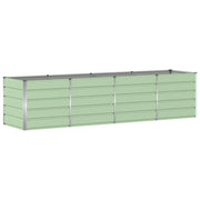 Fioriera da esterno moderna dal design industriale 240 x 80 x 75 cm acciaio verde 02_0059271