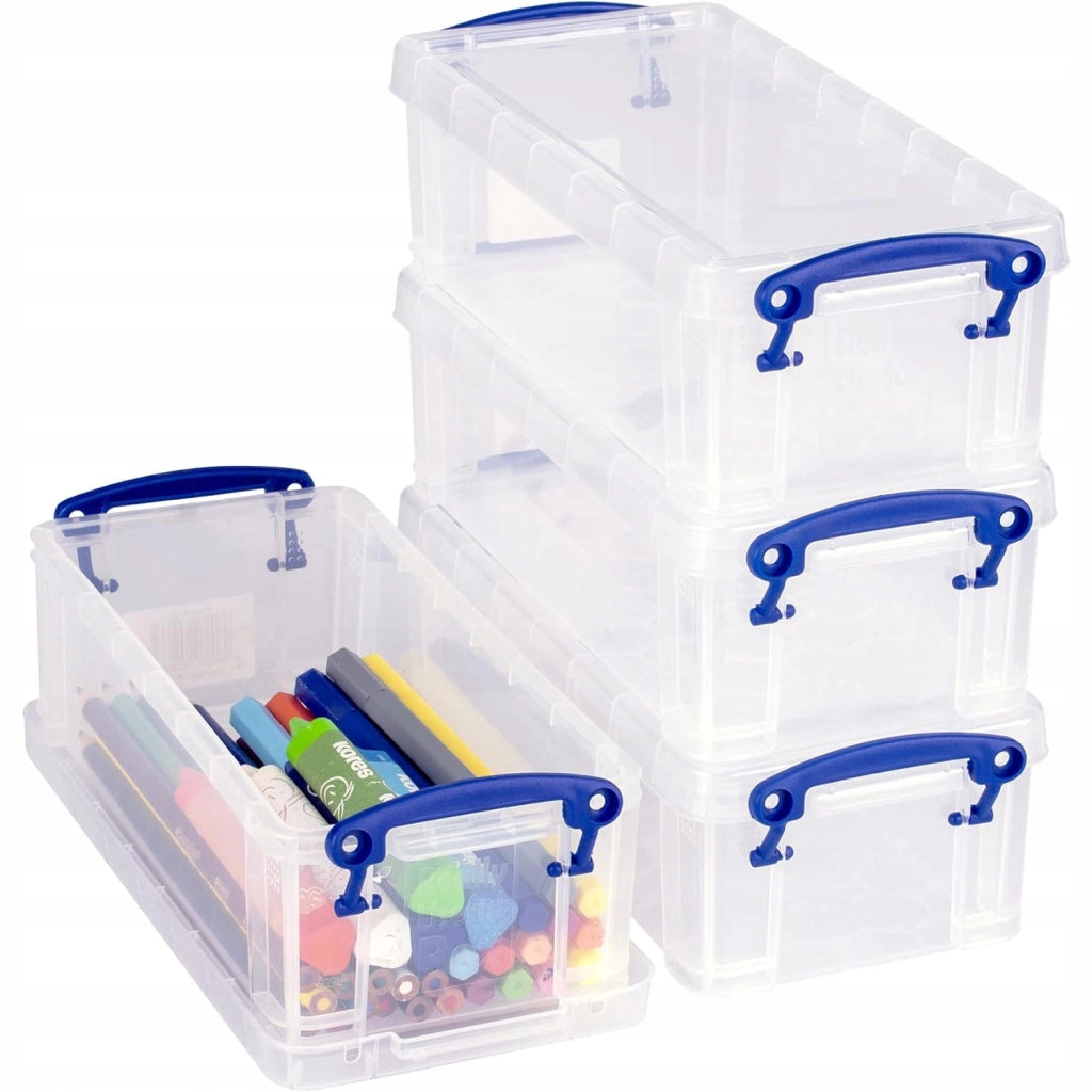 Organizer Plastica Trasparente 205x100x45mm – Design Compatto e Solido | Per Componenti Elettronici | Facile Trasporto
