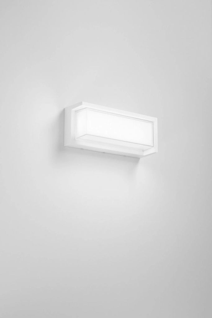Plafoniera Applique Led 24w da Parete Bianco Rettangolare Esterna CCT 3000K-4200K-6500K IP65 220V
